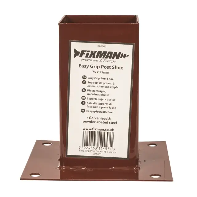 Fixman - Podstawa słupa z łatwym systemem mocowania 75 x 75 mm