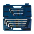 Zestaw długich kluczy sześciokątnych z końcówką kulistą, 10 szt 3 - 17 mm - Silverline