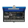 Zestaw metrycznych kluczy nasadowych 1/4 cala, 38 elementów 38 szt. - Silverline