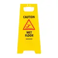 Znak calaCaution Wet Floor cala 295 x 610 mm - j. angielski - Silverline