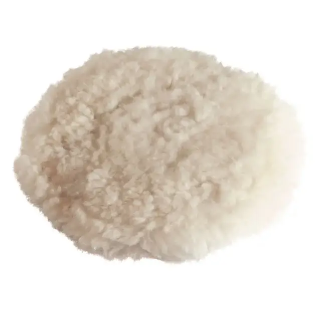 Tarcza polerska ze skóry owczej z mocowaniem na rzep 180 mm - Silverline