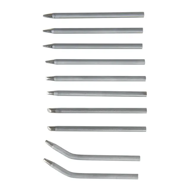 Zapasowe groty lutownicze, zestaw 10 szt. 15 i 25 W - Silverline