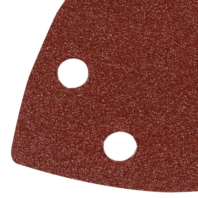 Arkusz szlifierski, trójkątny z mocowaniem na rzep 90 mm, 10 szt. P 80 - Silverline