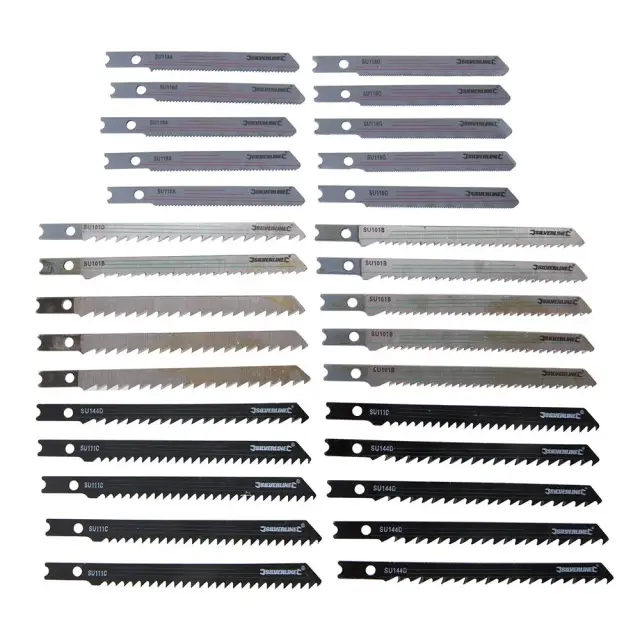 Brzeszczot do wyrzynarki uniwersalne mocowanie, 30 szt. 30 szt. drewno/metal - Silverline