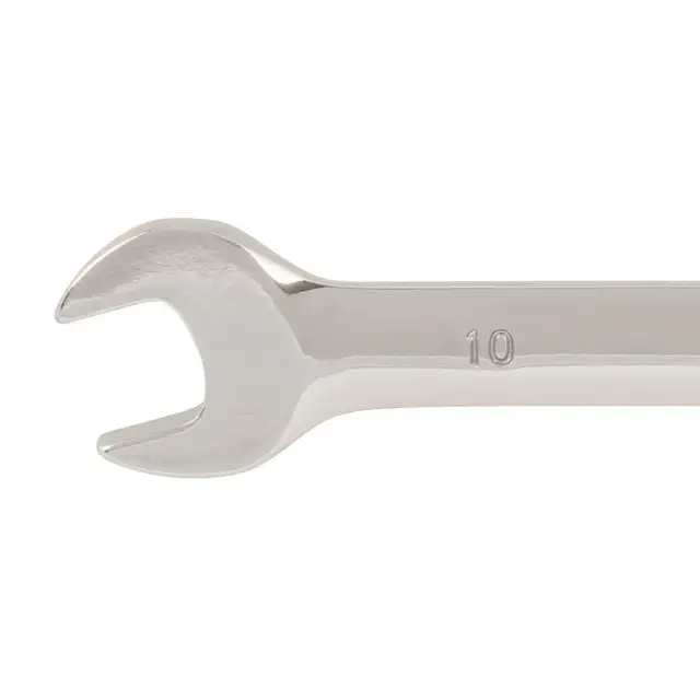 Przegubowy klucz płasko-oczkowy z grzechotką 10 mm - Silverline