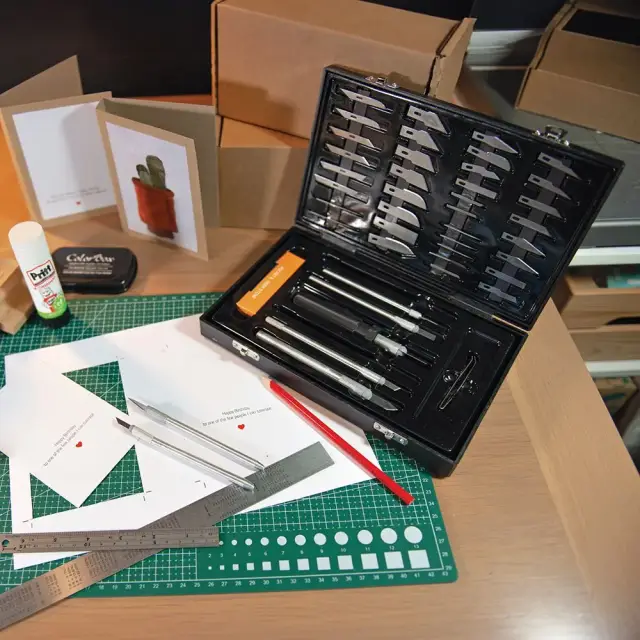 Zestaw skalpeli - nożyków do prac modelarskich, 51 elementów 51 elem. - Silverline