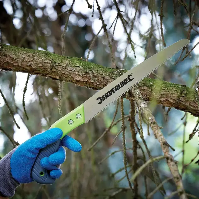 Składana piła z trzema krawędziami tnącymi Ostrze 180 mm - Silverline