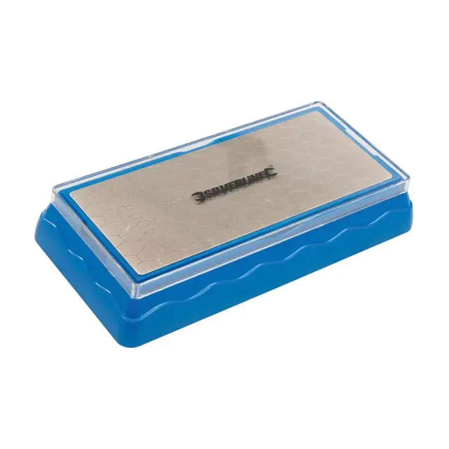 Dwustronna ostrzałka diamentowa z podstawą 400 / 1000 P - Silverline