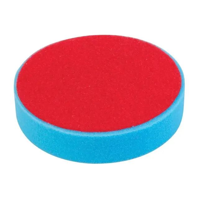 Średniej miękkości gąbka polerska z mocowaniem na rzep 180 średnio miękka, niebieska - Silverline