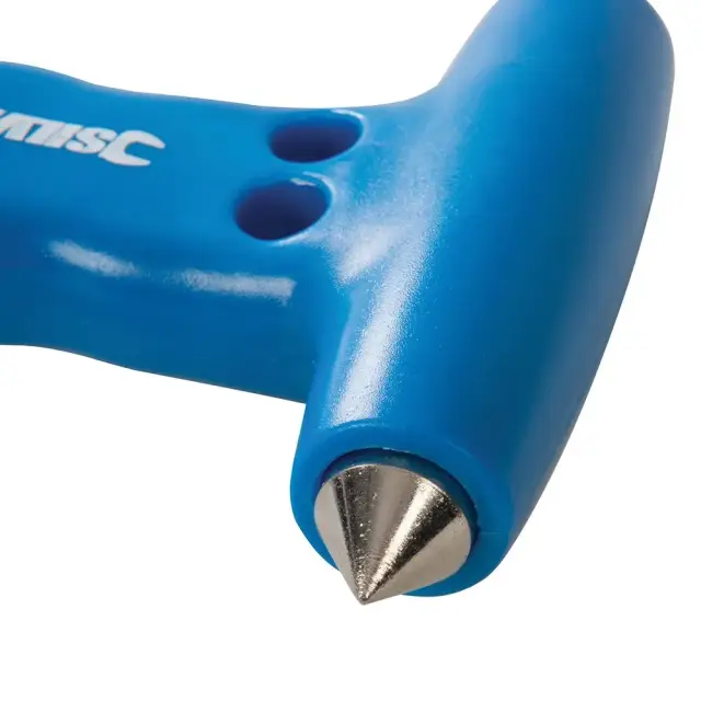 Młotek bezpieczeństwa z nożem do przecianania pasa 150 mm - Silverline