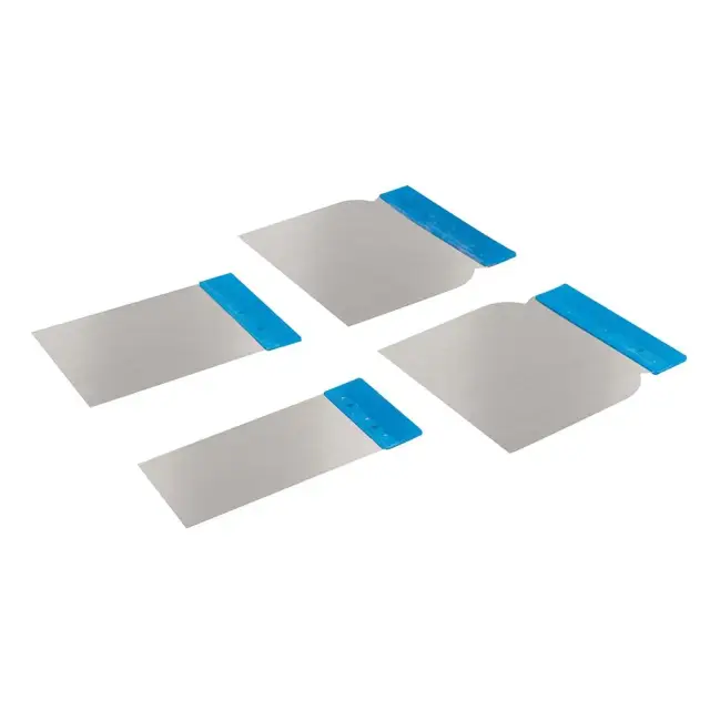 Zestaw szpachelek japonek ze stali nierdzewnej 4 szt. 50, 80, 100, oraz 120 mm - Silverline