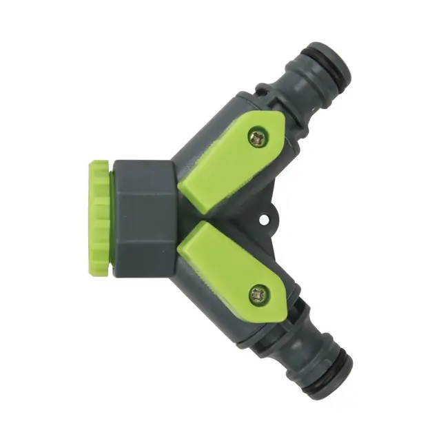 Przełączka dwudrożna do węży Z gwintu 3/4 cala brytyjskiego do gwintu 1/2 cala - Silverline