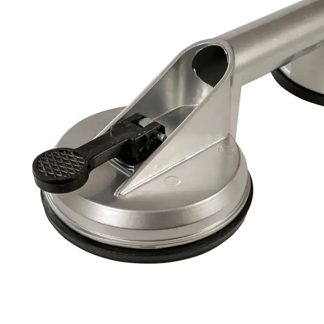 Aluminiowa przyssawka do szyb 100 kg, podwójna - Silverline