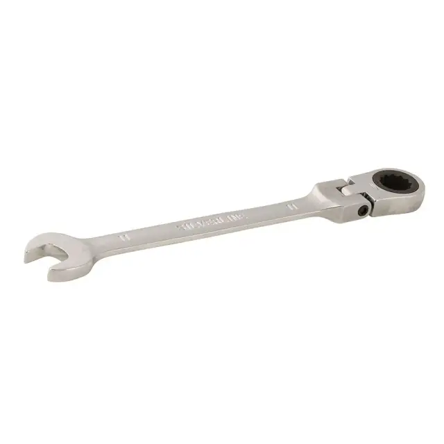 Przegubowy klucz płasko-oczkowy z grzechotką 11 mm - Silverline