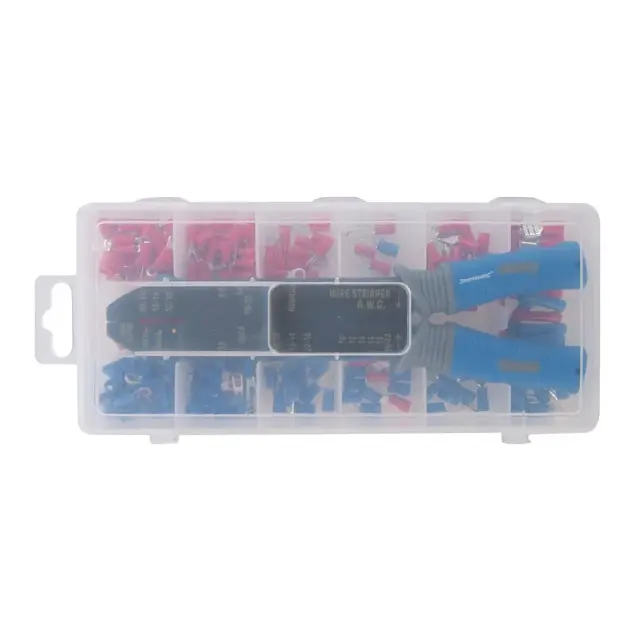 Zestaw do zaciskania końcówek kablowych, 271 elem. 220 mm - Silverline