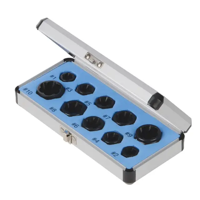 Zestaw do usuwania uszkodzonych śrub 10 szt. 10 szt. - Silverline