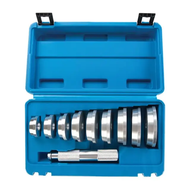 Zestaw narzędzi do montażu i demontażu łożysk kół, 10 szt. 39,5 - 81 mm - Silverline