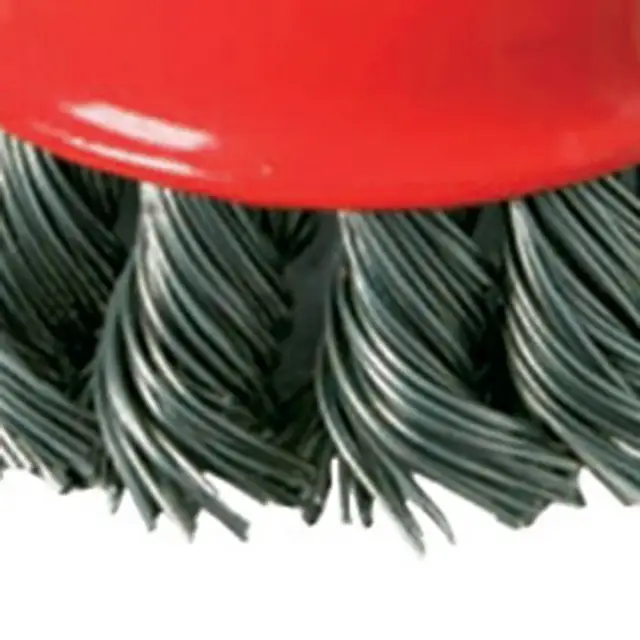 Szczotka doczołowa splatana 100 mm - Silverline