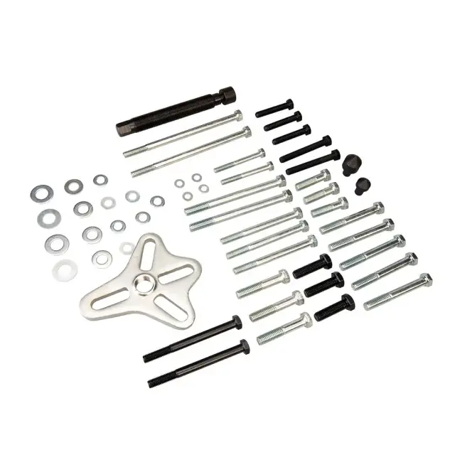 Ściągacz harmoniczny w zestawie, 50 szt. 40 - 93 mm - Silverline