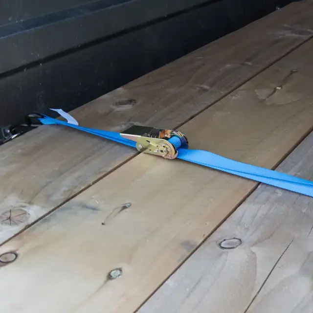 Pas mocujący z napinaczem grzechotkowym, 2 szt. 5m x 25mm - mierzone 500 kg, mocowanie 1000 kg - Silverline