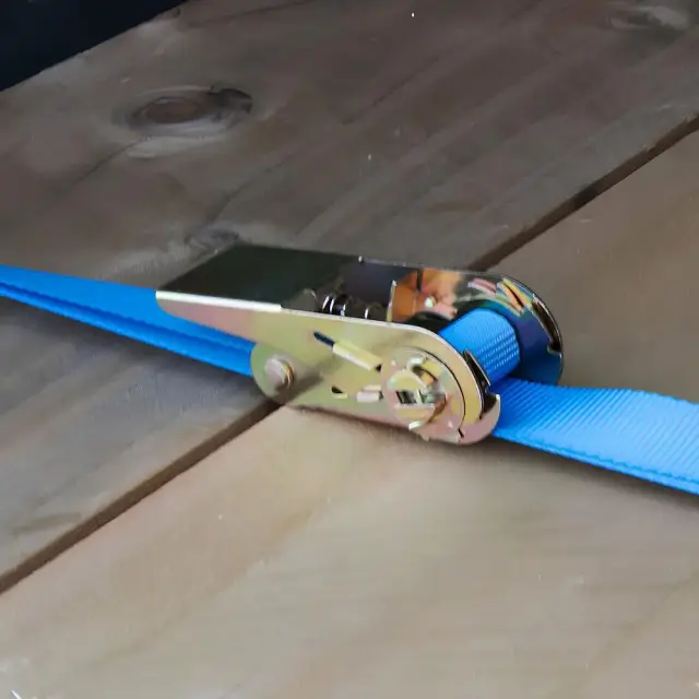 Pas mocujący z napinaczem grzechotkowym, 2 szt. 5m x 25mm - mierzone 500 kg, mocowanie 1000 kg - Silverline