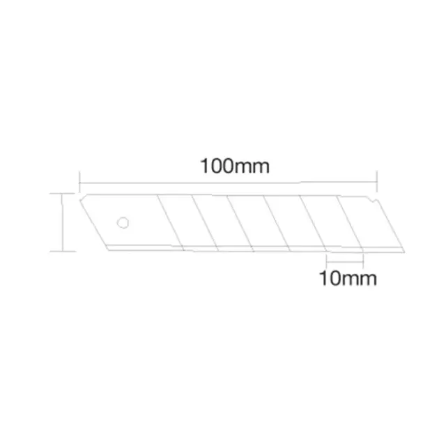 Ostrza łamane, 10 szt. 9 mm - Silverline