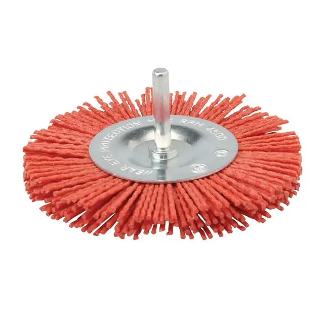 Szczotka tarczowa z nylonu ściernego 100 mm, szorstka - Silverline