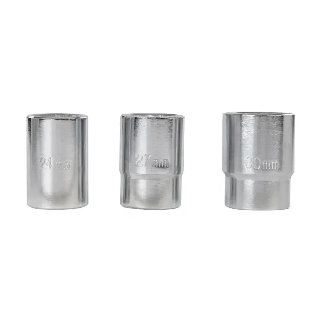 Zestaw nasadek metrycznych, dwunastokatnych 3/4 cala, 15 elem. 22 - 46 mm - Silverline