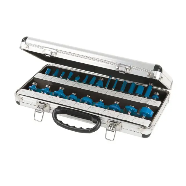 1/4 cala Zestaw frezów TCT, 24 szt. 1/4 cala - Silverline