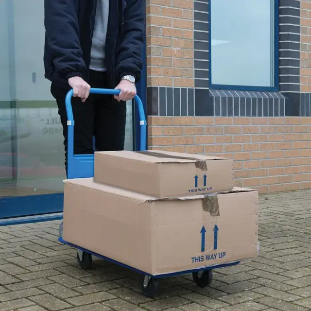 Składany wózek magazynowy 150 kg - Silverline