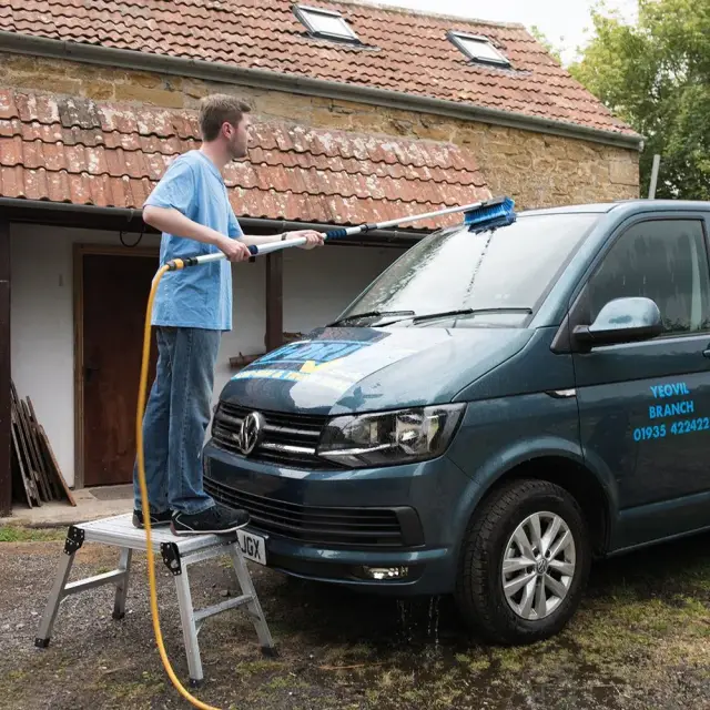 Szczotka do mycia 1,32 m - 2,14 m - Silverline