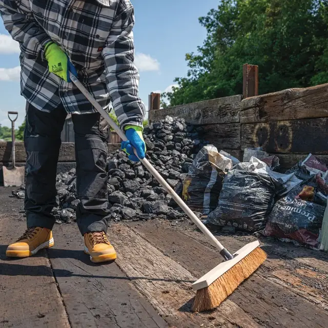Miotła z miękką szczeciną kokosową 450 mm (18 cala) - Silverline