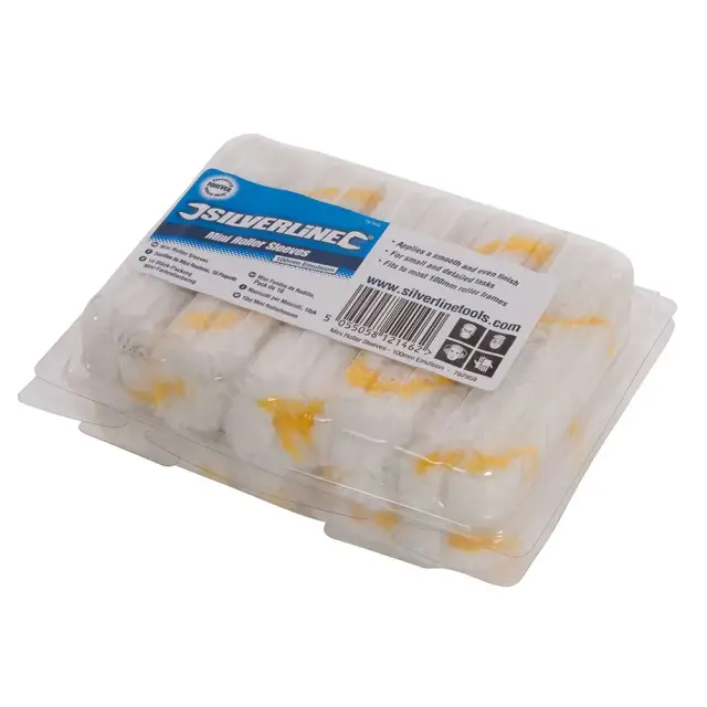 Mini wałek malarski 100 mm, 10 szt. Farba emulsyjna - Silverline