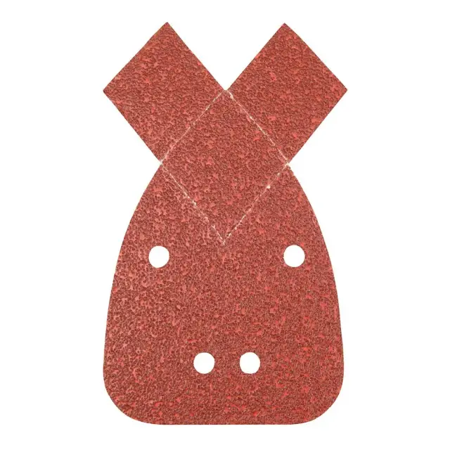 Arkusz ścierny z 2 wymiennymi końcówkami i mocowaniem na rzep 140 mm, 10 szt. P40 - Silverline