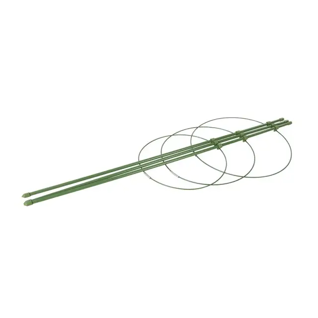 Podpora pierścieniowa dla roślin, 3 pierścienie, 600 mm Ø 180, 200 oraz 220 mm - Silverline