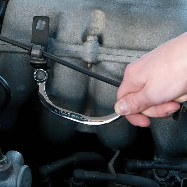 Zestaw kluczy oczkowych dwustronnych wygiętych, 5 szt. 8 - 22 mm - Silverline