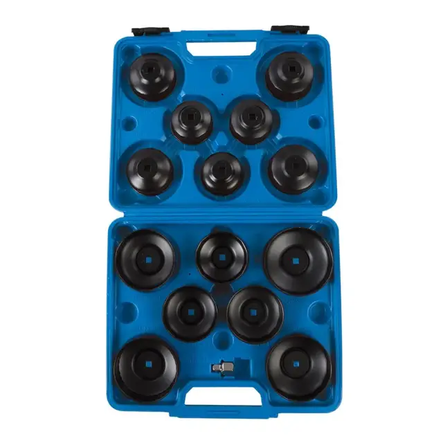 Zestaw kluczy do filtrów oleju, 15 elem. 65 - 93 mm - Silverline