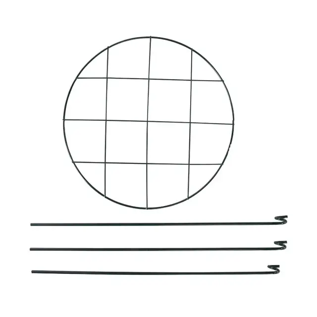 Stalowe podpory do roślin ogrodowych, 4 szt. 300 x 450 mm - Silverline