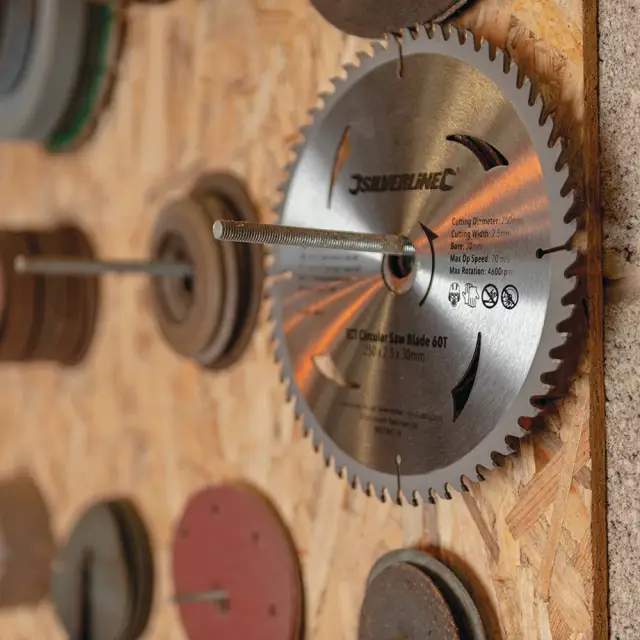 Tarcza TCT do pilarek tarczowych 40, 60 zębów, dwupak 250 x 30 - 25, 20, 16 mm pierścienie - Silverline