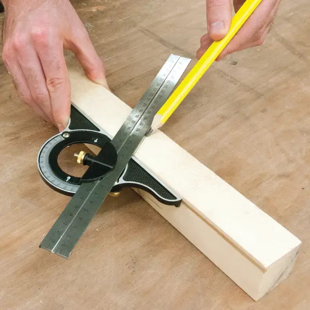 Kątomierz złożony 300 mm - Silverline