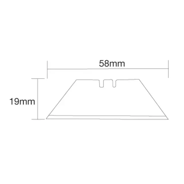 Uniwersalne ostrza trapezowe 0,6 mm, 10 szt. - Silverline