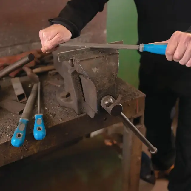 Zestaw pilników, 3 szt. Dwukrotnie nacięte, 250 mm - Silverline