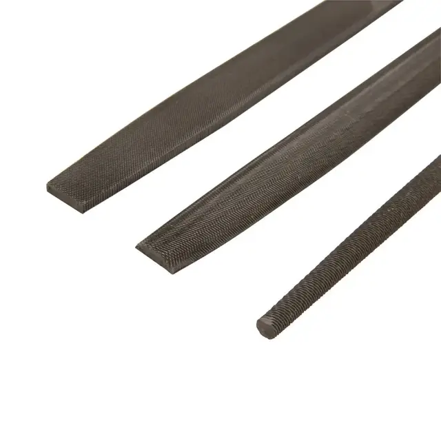 Zestaw pilników, 3 szt. Dwukrotnie nacięte, 250 mm - Silverline