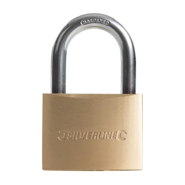 Kłódka mosiężna 60 mm - Silverline