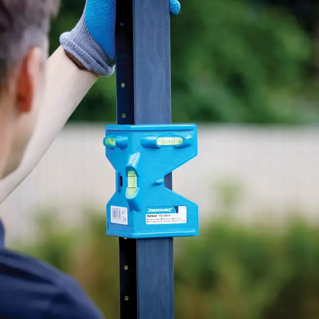 Poziomica do słupków 140 x 100 mm - Silverline