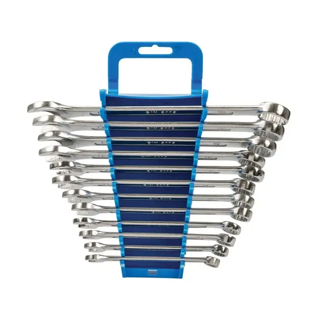 Zestaw kluczy płasko-oczkowych, 12 szt. 8 - 19 mm - Silverline